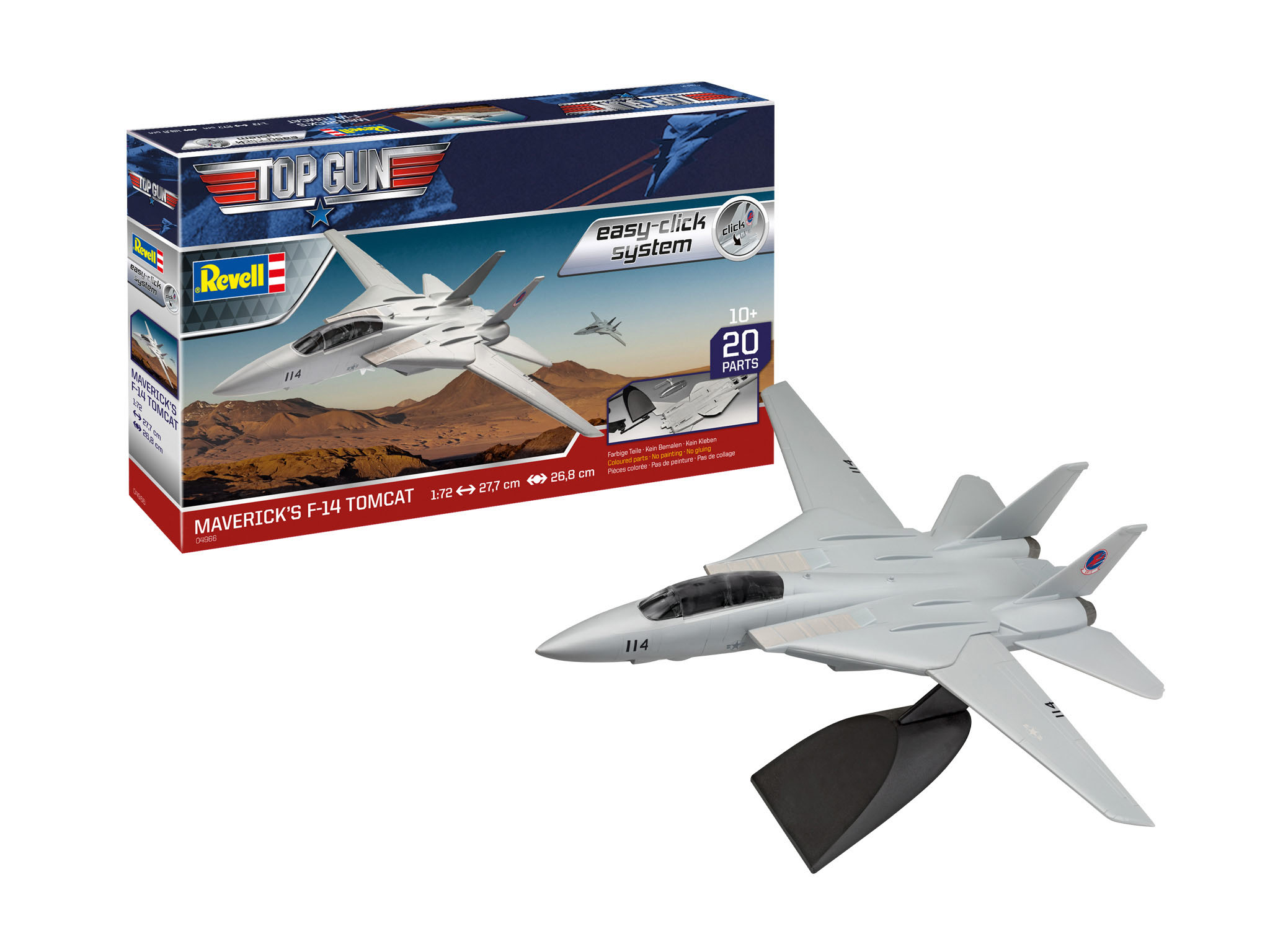 Revell 04966 Maverick's F-14 Tomcat ‘Top Gun’ easy-click