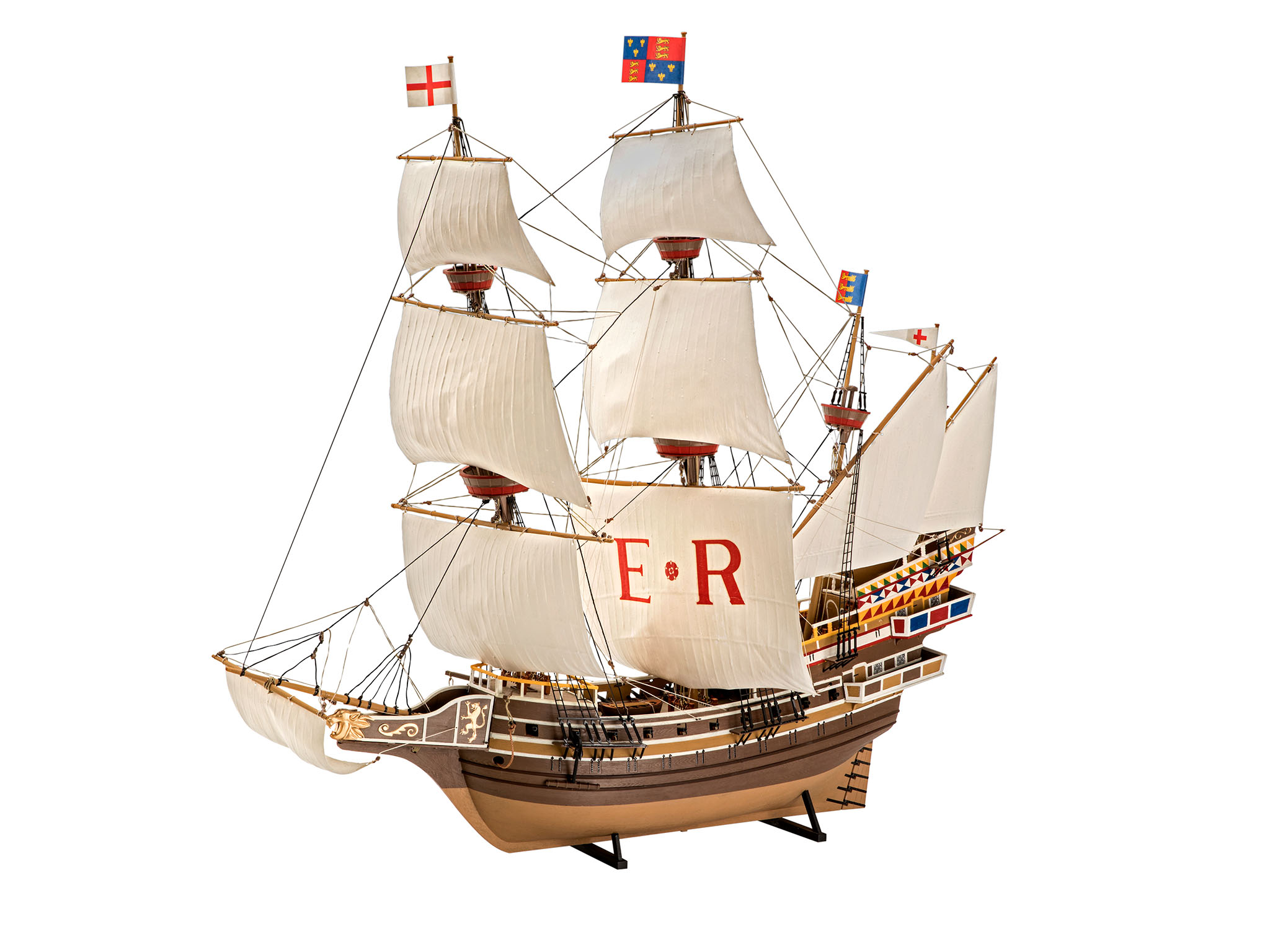 Revell 05429 English Man O'War Segelschiff detailierter Modellbausatz 1:96