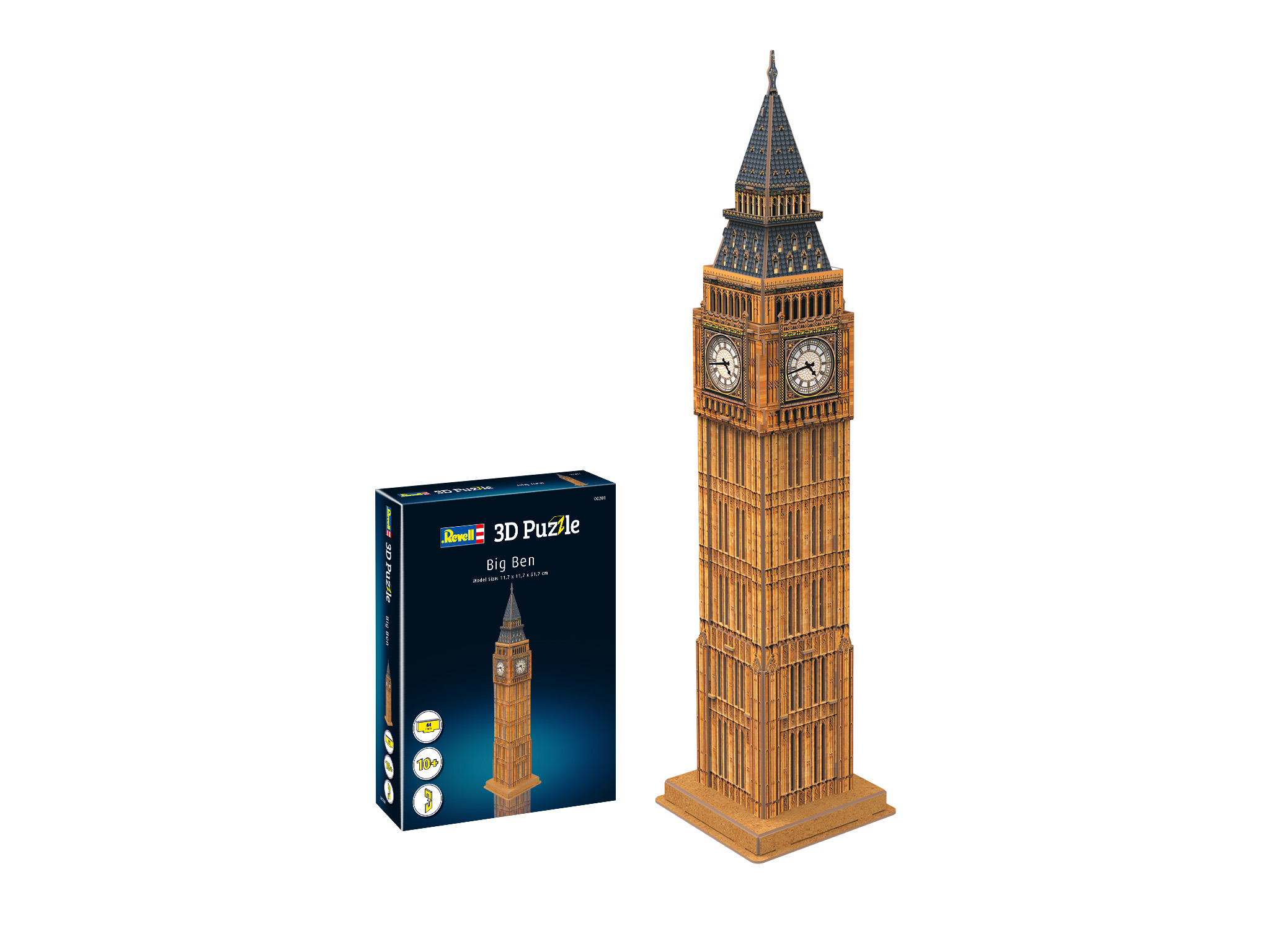 Revell 00201 Big Ben 3D Puzzle präzise gestanzte Schaumstoffbauteile