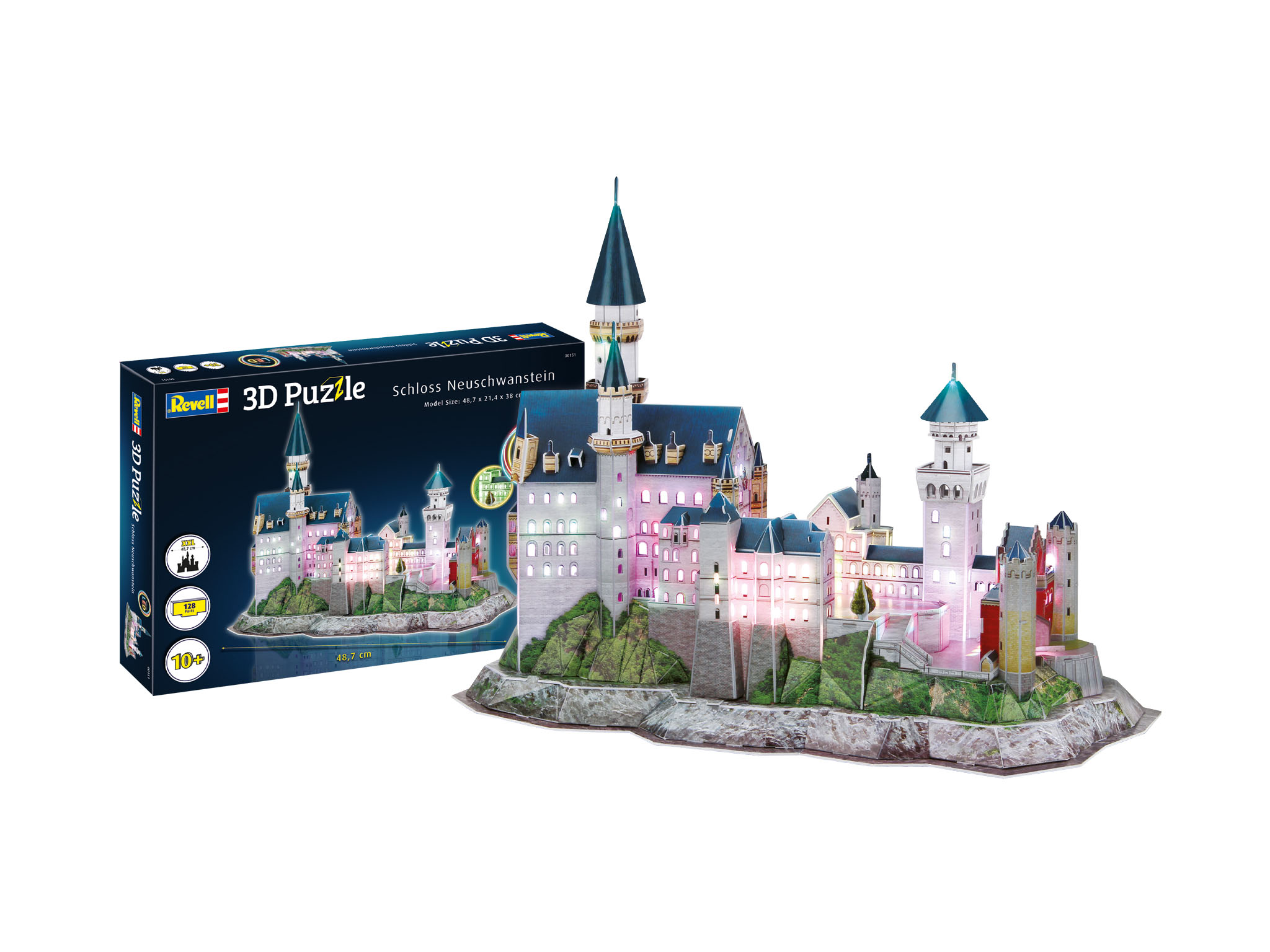 Revell 3D Puzzle 00151 Schloss Neuschwanstein-LED Edition