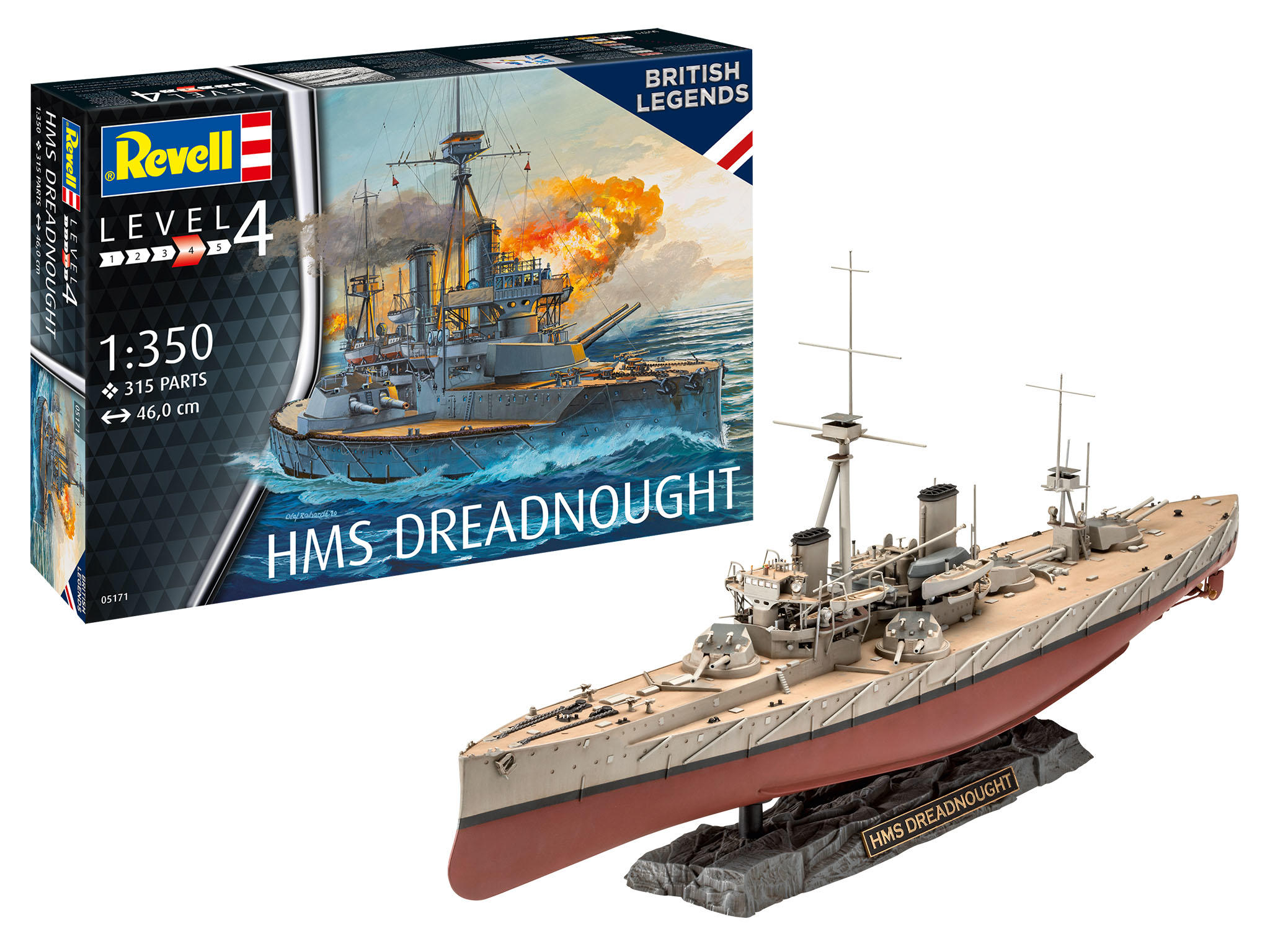 Revell 05171 HMS Dreadnought, 1:350, Bausatz
