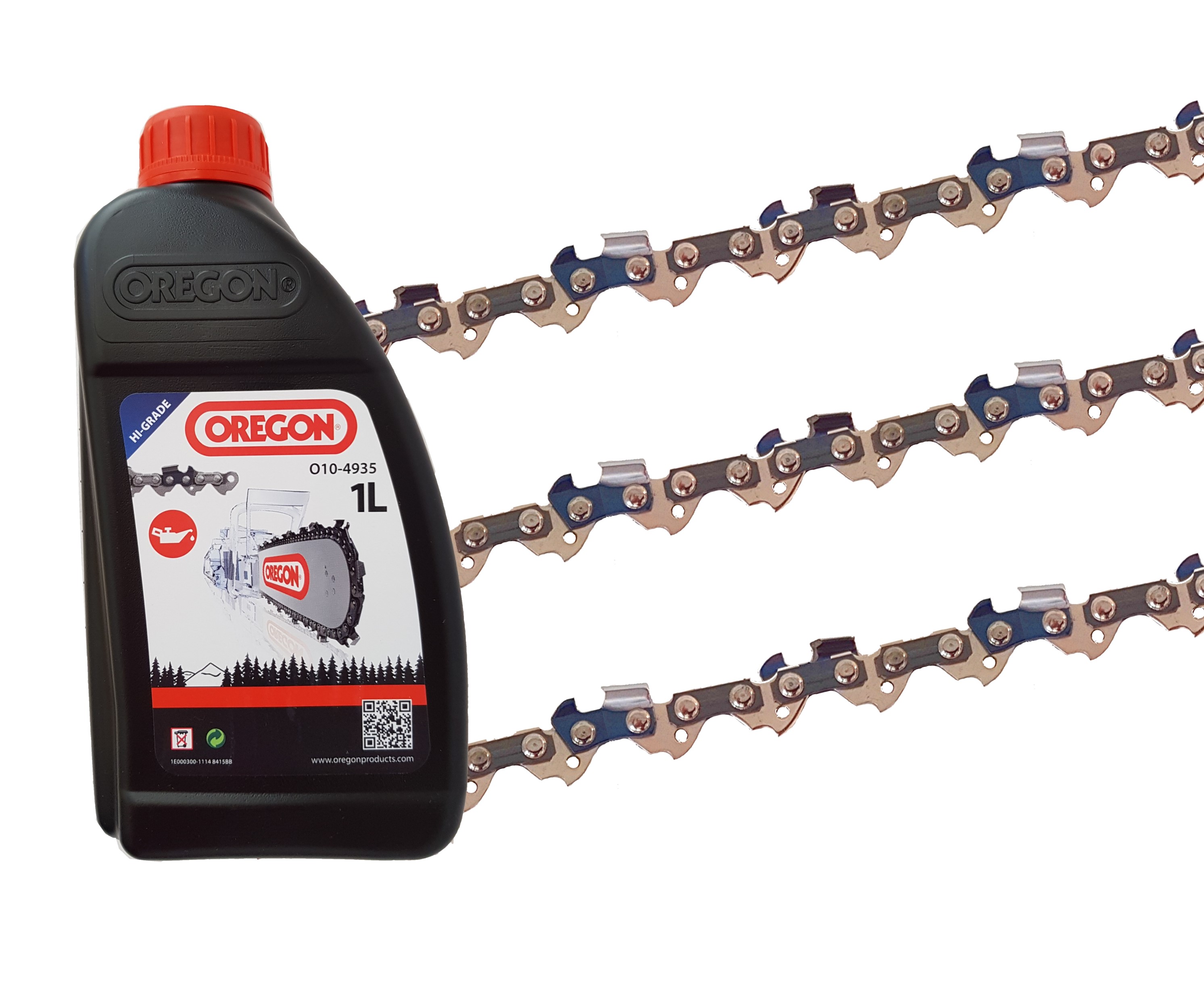 3 X gardexx Sägekette für MATRIX MCS 46-45-1 + 1 Liter OREGON Kettenhaftöl