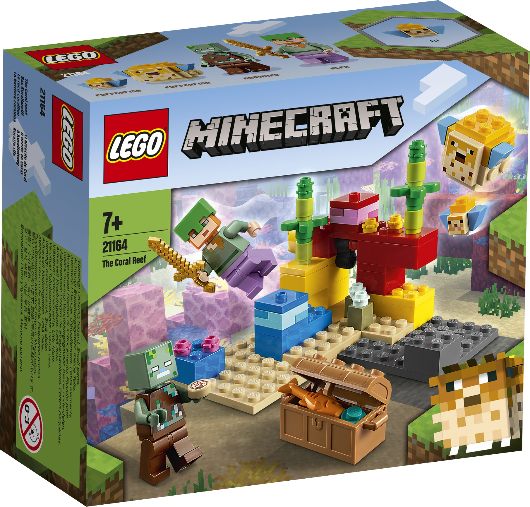 LEGO® Minecraft™ Das Korallenriff 21164, 92 Teile, Alter: 7+