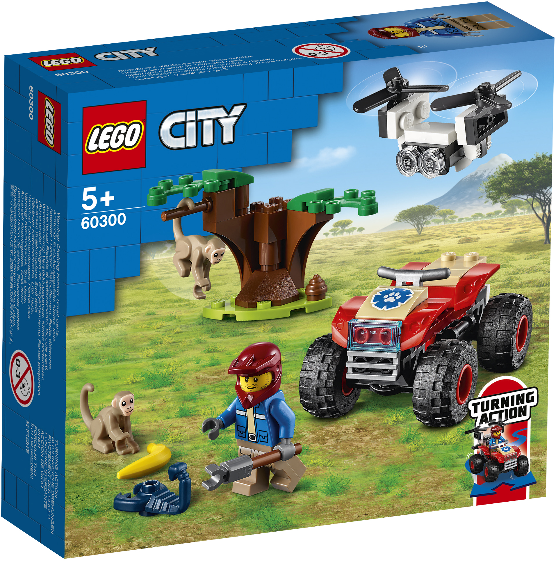 LEGO® City Tierrettungs-Quad 60300, 74 Teile, Alter: 5+