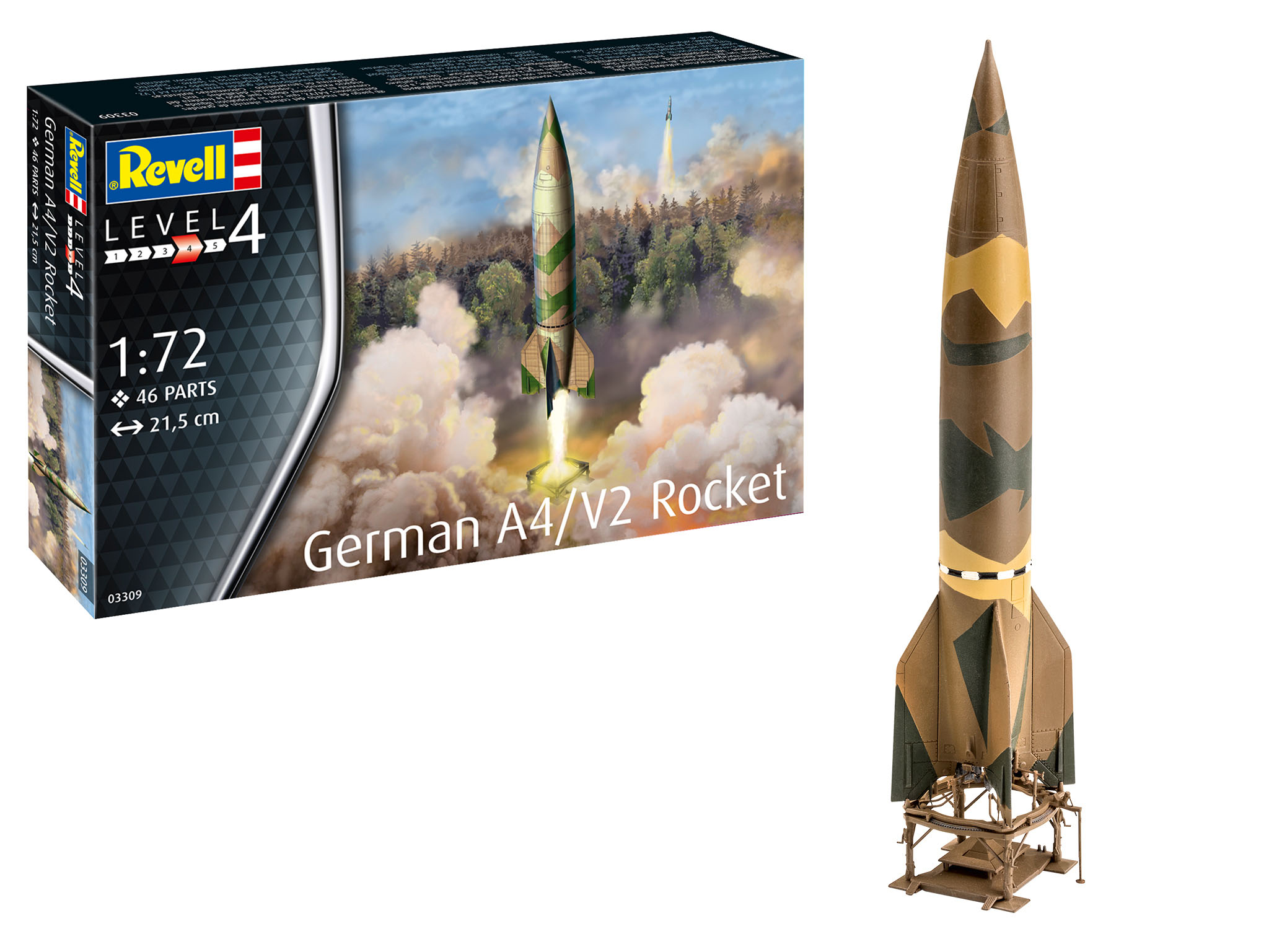 Revell 03309 German A4/V2 Rocket, 1:72 Bausatz