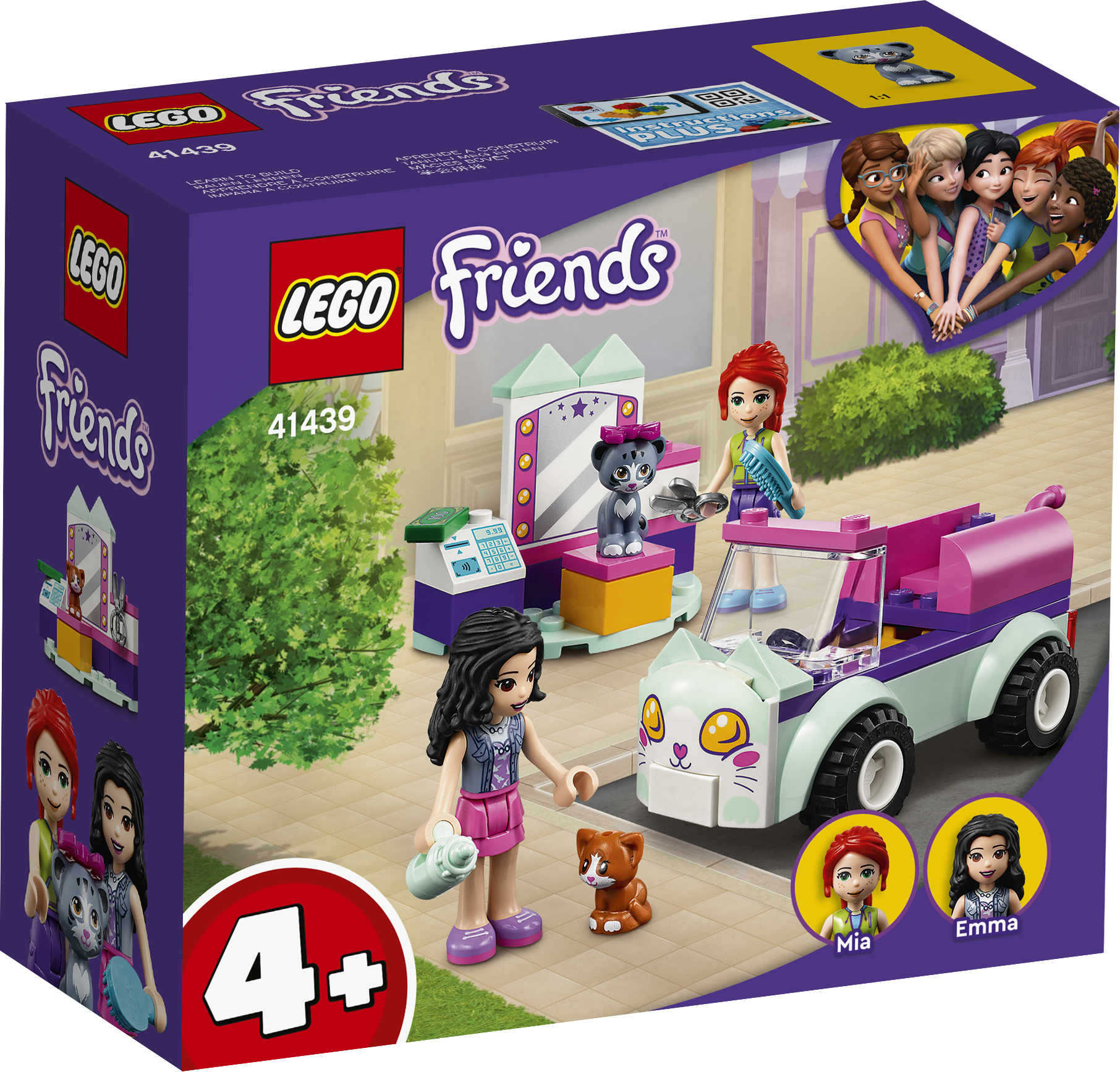 LEGO® Friends Mobiler Katzensalon 41439, 60 Teile, Alter: 4+