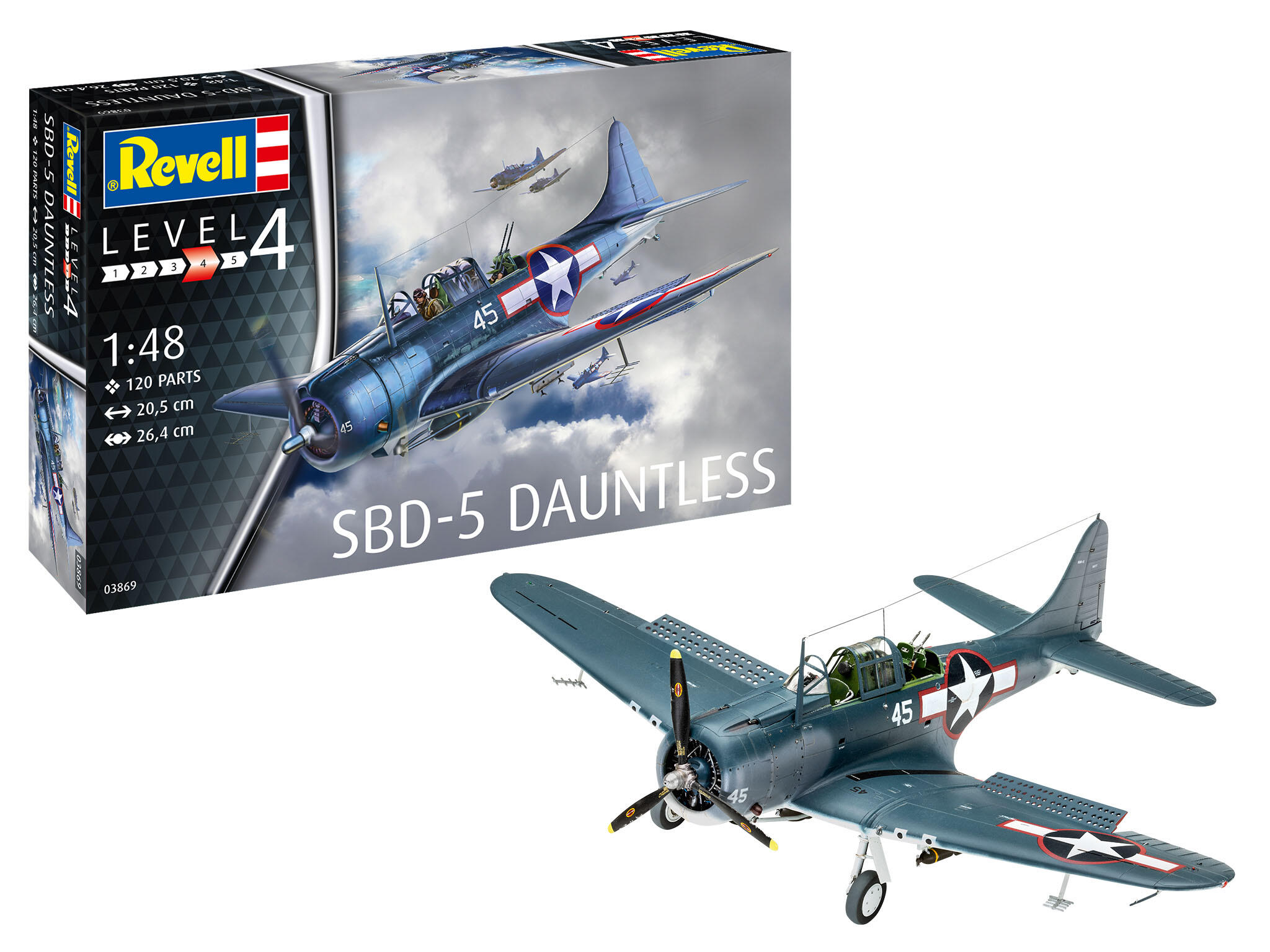 Revell 03869  SBD-5 Dauntless Navyfighter, 1:48 Bausatz